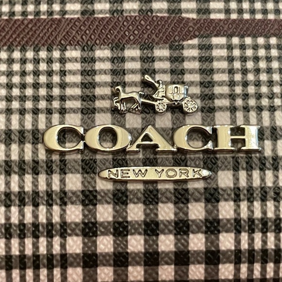 Coach Tartan/Plaid Handbag PLUS  Zip Wristlet - Picture 2 of 14